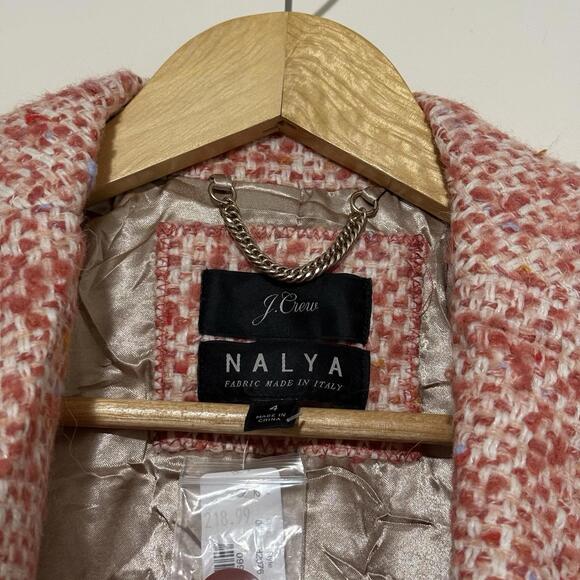 J.Crew Stadium Cloth Nello Gori Wool Blend Coat Beige Size 12  Outdoor Women’s - Picture 3 of 9